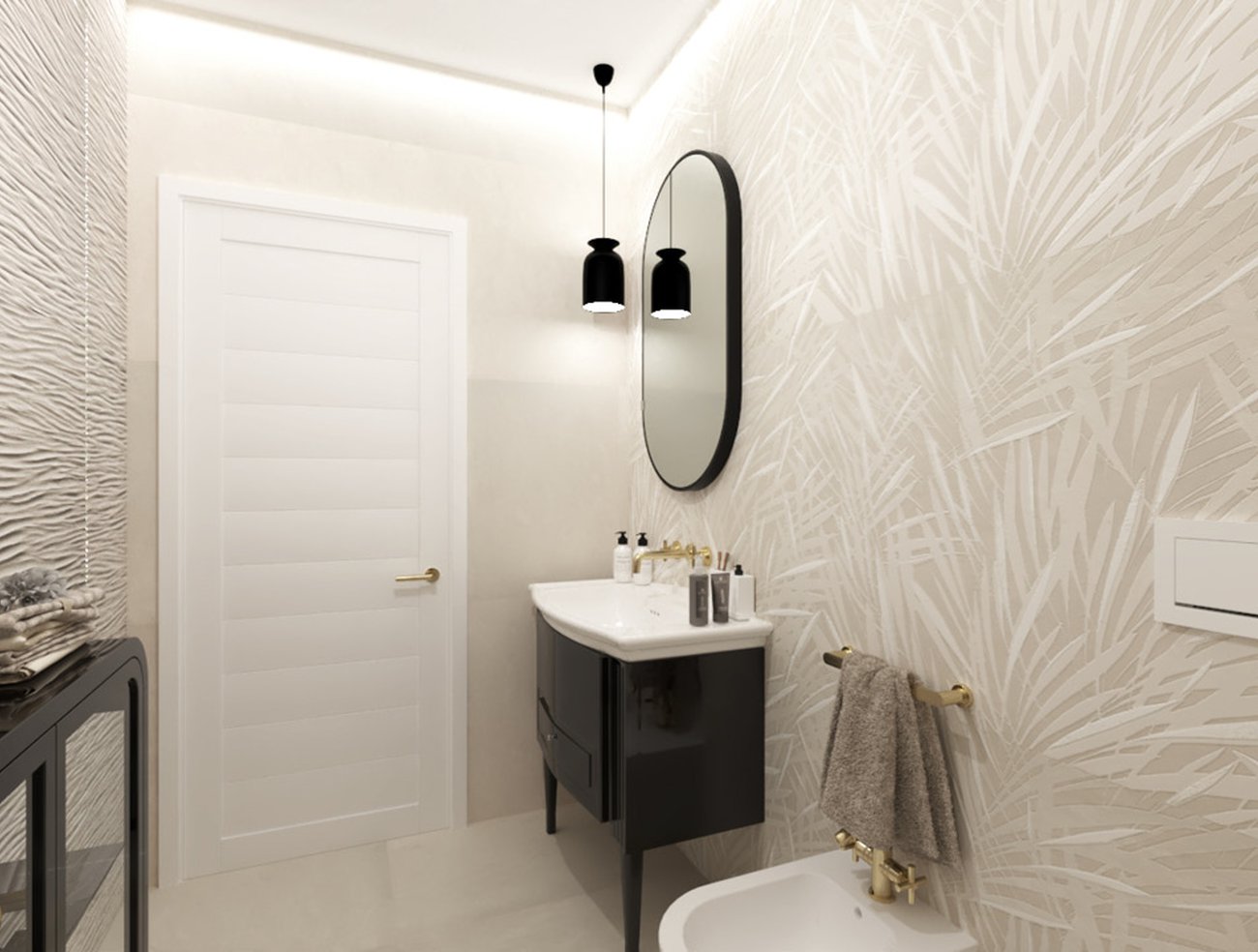 Bathroom project 3D Decor Box Stone effect DRAP WHITE ROCK WHITE WHITE  STICK WHITE LEAVES WHITE DUNE WHITE color tiles